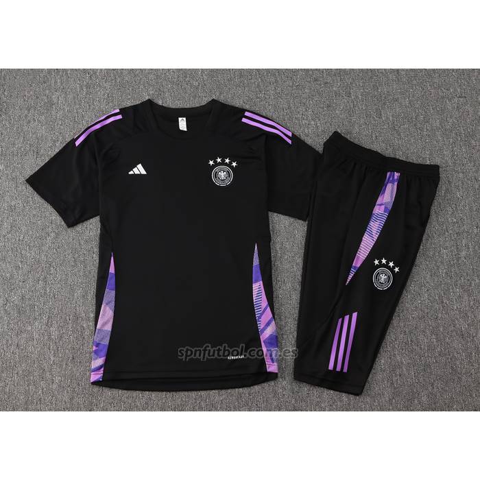 Chandal del Alemania Manga Corta 2024-2025 Negro - Pantalon Corto